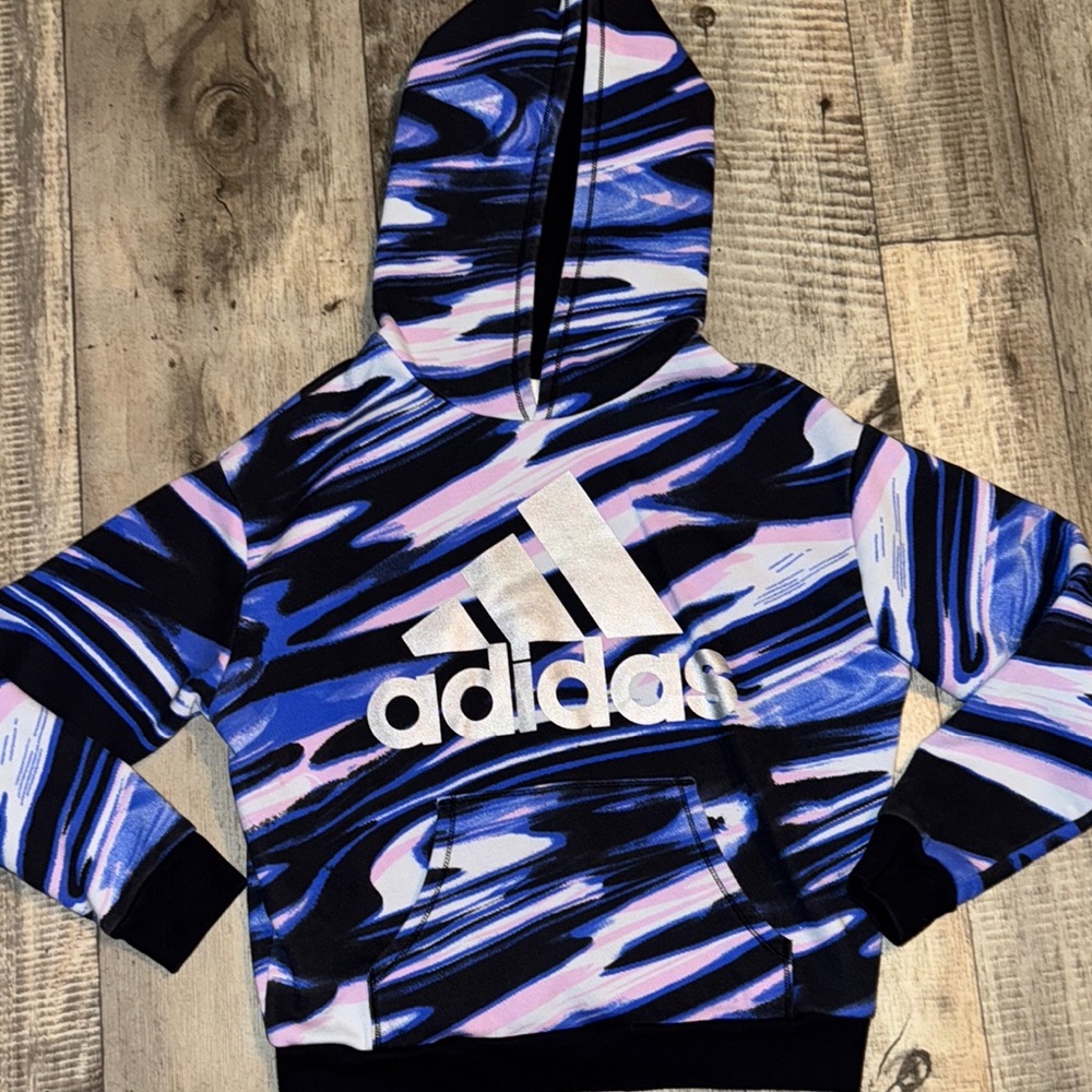 ADIDAS Multicolor Swirl Hoodie size‎ L